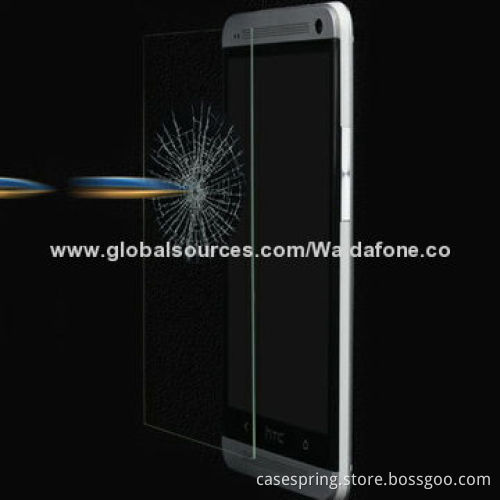 Tempered-glass screen protector for HTC ONE M7